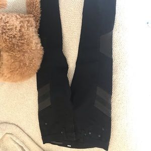 Rag and Bone Leather Panel Jeans